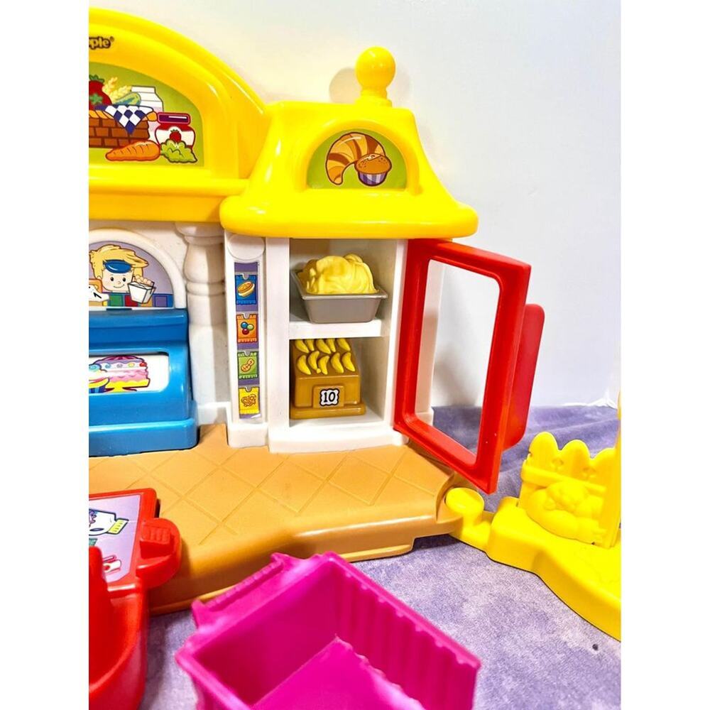 Fisher Price Little People Corner Market Grocery Playset Toy Pretend Food - Picture 3 of 5